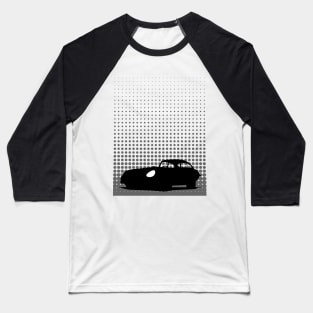 Monochrome Jaguar E-Type Baseball T-Shirt